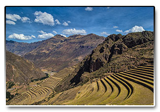 Peru - Inkské terasy v Pisacu