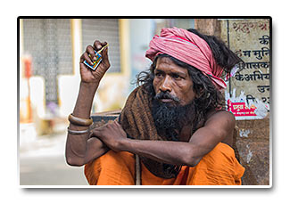 India - sádhu, svätý muž