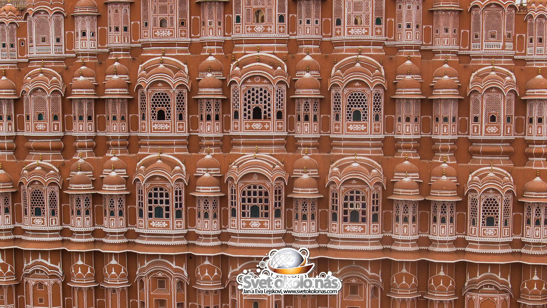 Tapeta na plochu, India - Jaipur Hawa Mahal čiže Palác vetrov
