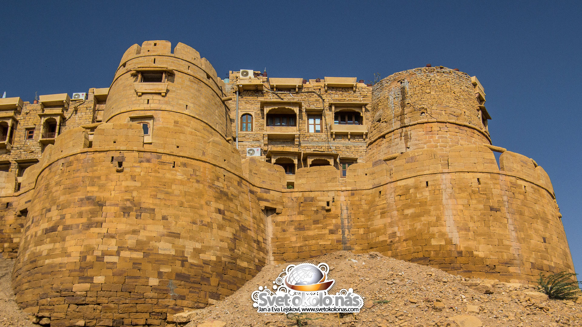 Tapeta na plochu, India - Stará pevnosť mesto Jaisalmer